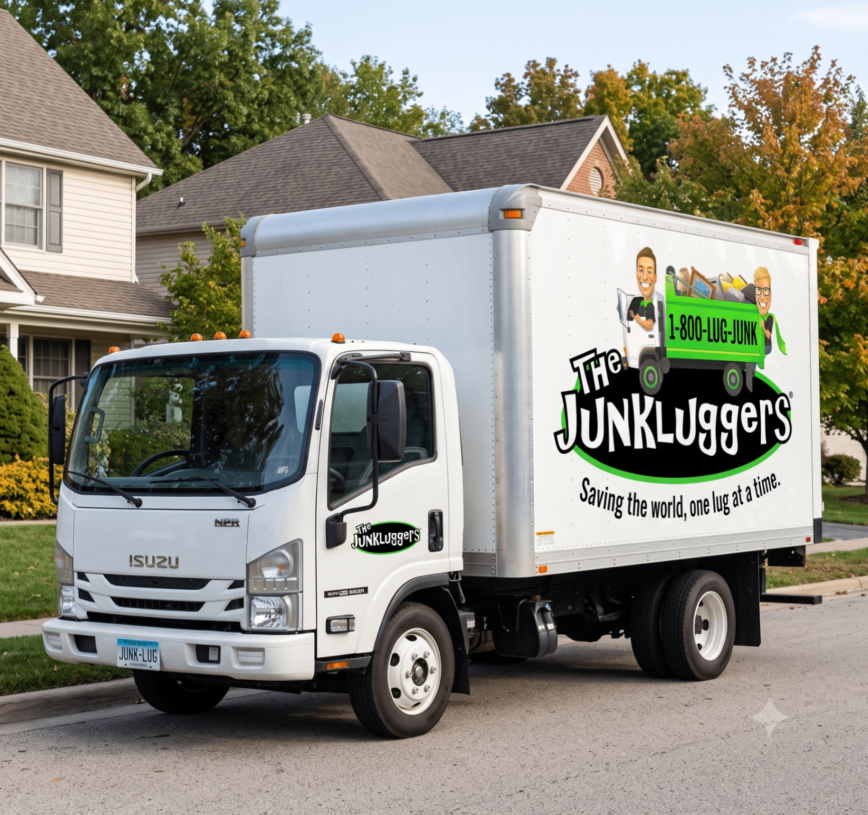 St. Louis Eviction Pro service truck parked at a rental property ready for trash-out
